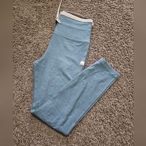 Vuori Light Blue High-Waist Leggings with Drawstring Waistband